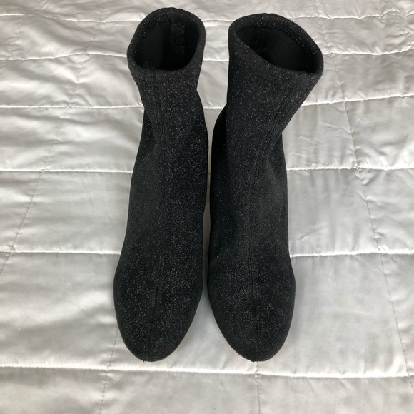 *SOLD* Michael Kors Sparkly Black Heeled Booties - Picture 1 of 4